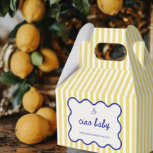 Ciao Baby Handgezogenes Blue & Yellow Baby Dusche