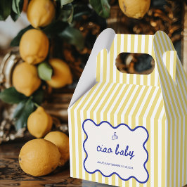 Ciao Baby Handgezogenes Blue & Yellow Baby Dusche Geschenkschachtel