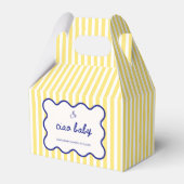 Ciao Baby Handgezogenes Blue & Yellow Baby Dusche Geschenkschachtel (Vorderseite)