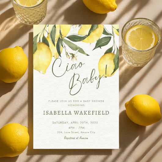 Ciao Baby Italia Babydusche Italien Einladung