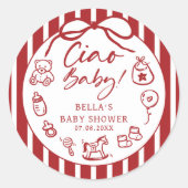 Ciao Baby Italian Baby Shooting Sticker (Vorderseite)
