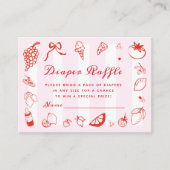 Ciao Baby Italian Baby Showdusche Windeln Raffle Begleitkarte (Vorderseite)