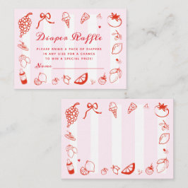 Ciao Baby Italian Baby Showdusche Windeln Raffle Begleitkarte