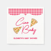 Ciao Baby Italian Baby Shower Serviette (Vorderseite)