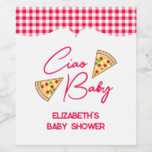 Ciao Baby Italian Baby Shower Weinetikett (Einzelnes Label)