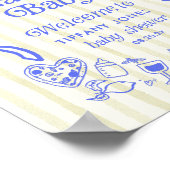 Ciao Baby Italian Lemons Baby Dusche Begrüßungszei Poster (Ecke)