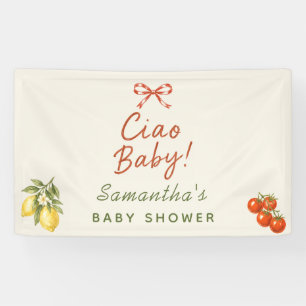 Ciao Baby Italian Market Baby Shower Banner