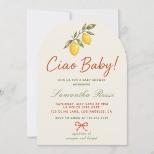 Ciao Baby Italian Market Baby Shower Bogen Einladung