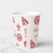 Ciao Baby Italian Pizza Baby Dusche Pappbecher (Vorderseite)