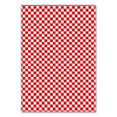 Ciao Baby! Italian Red Gingham Bow Place Card Tischnummer (Rückseite)