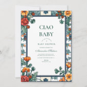 Ciao Baby Italien Inspiriert Babydusche Einladung (Vorderseite)