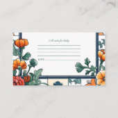 Ciao Baby Italien Inspiriert Babydusche Note for B Begleitkarte (Vorderseite)