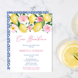 Ciao Baby Italien Inspiriert Girl Baby Shower Part Einladung