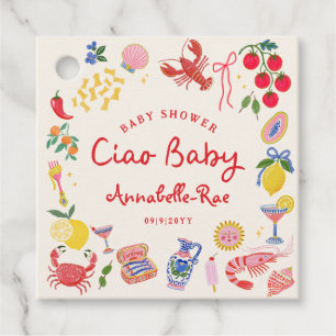 Ciao Baby Italienisch Thema Baby Shower Med Geschenkanhänger