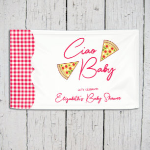 Ciao Baby Italienische Babyparty Banner