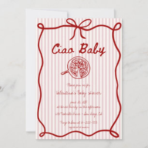 Ciao Baby Italienische Babyparty-Einladung Einladung