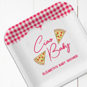 Ciao Baby Italienische Babyparty Pappteller