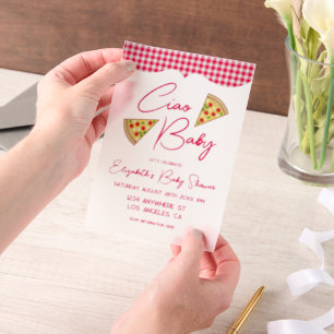 Ciao Baby Italienische Babyparty Pergament Einladungen