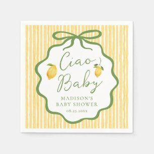Ciao Baby Italienische Lemon Baby Shower Serviette
