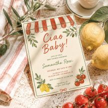 Ciao Baby Italienischer Markt Baby Shower
