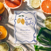 Ciao Baby Lemon Italienische Amalfi Boys Babydusch Einladung