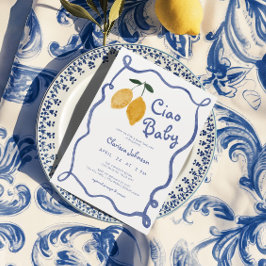 Ciao Baby Lemon Italienische Amalfi Boys Babydusch Einladung