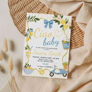 Ciao Baby Lemon Italienische Babyparty-Einladung Einladung