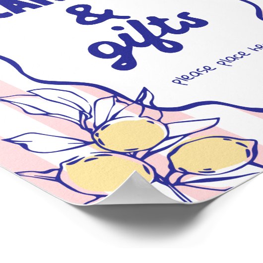 CIAO BABY Lemon Mediterranean Cards & Geschenke Un Poster (Ecke)