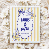 CIAO BABY Lemon Mediterranean Cards & Geschenke Un Poster