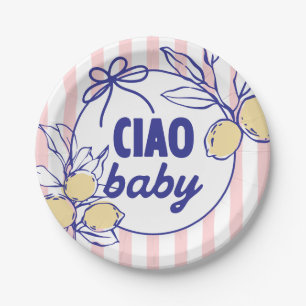 CIAO BABY Lemon Mediterranes Amalfi Pappteller