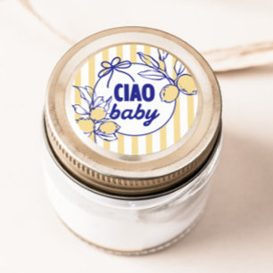 CIAO BABY Lemon Mediterranes Amalfi Runder Aufkleber