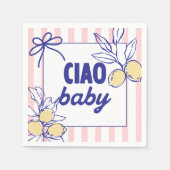 CIAO BABY Lemon Mediterranes Amalfi Serviette (Vorderseite)