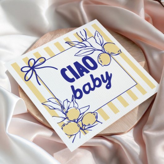 CIAO BABY Lemon Mediterranes Amalfi Serviette