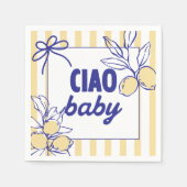 CIAO BABY Lemon Mediterranes Amalfi Serviette (Vorderseite)