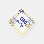 CIAO BABY Lemon Mediterranes Amalfi Serviette (Ecke)