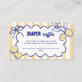 CIAO BABY Lemon Mediterranes Windelwut Begleitkarte (Vorderseite)