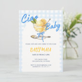 Ciao Baby Lemon Sorbet Kinderdusche Einladung (Stehend Vorderseite)