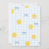 Ciao Baby Lemon Sorbet Kinderdusche Einladung (Rückseite)