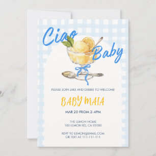 Ciao Baby Lemon Sorbet Kinderdusche Einladung