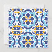 Ciao Baby Mediterranean Majolica Tile Lemon Dusche Einladung (Rückseite)