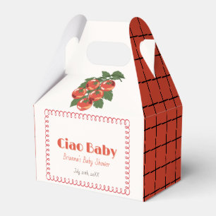 Ciao Baby Rote Tomate Italienische Doodle-Babypart Geschenkschachtel