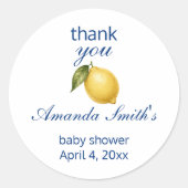 Ciao Baby Shower Favor Aufkleber (Vorderseite)