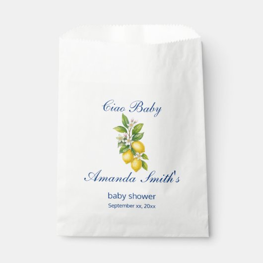 Ciao Baby Shower Geschenktüten Geschenktütchen (Vorderseite)