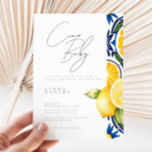 Ciao Baby Shower Lemon thematische Dusche Einladung