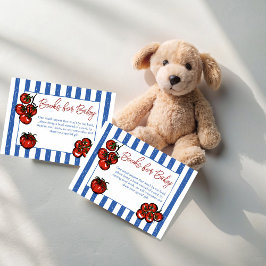 Ciao baby tomato Italian baby shower book request Begleitkarte
