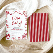Ciao Baby Whimsical Italienische Pizza Niedlich Ba Einladung