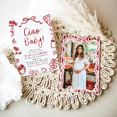 Ciao Baby Whimsical Italienische Pizza Niedlich Ba Einladung