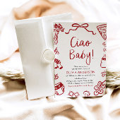 Ciao Baby Whimsical Italienische Pizza Niedlich Ba Einladung