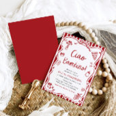 Ciao Baby Whimsical Italienische Pizza Niedlich Ba Einladung