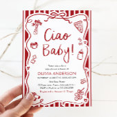 Ciao Baby Whimsical Italienische Pizza Niedlich Ba Einladung